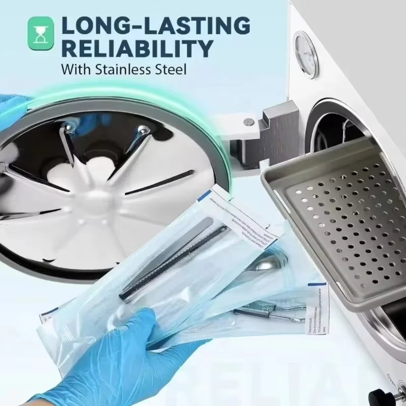 Dental Autoclave Sterilizer 18L - 18L Vertikaler Dental-Autoklav-Sterilisator Medizinisches Dampfsterilisationswerkzeug für