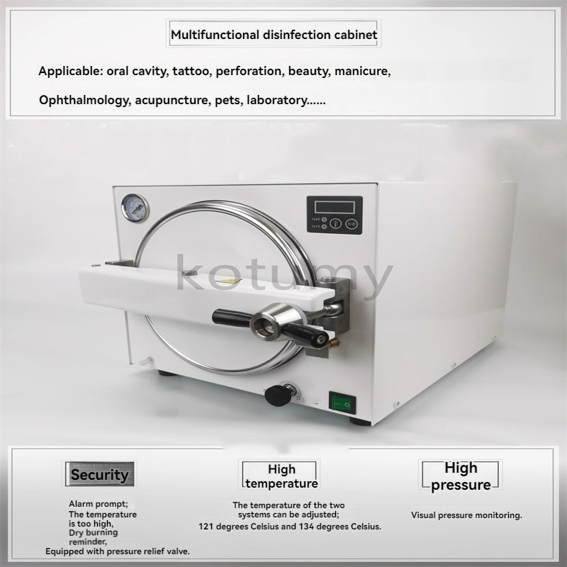 Dental Autoclave Sterilizer 18L - Medizinischer 18L Tragbarer Dental-Autoklav Vertikaler Sterilisator