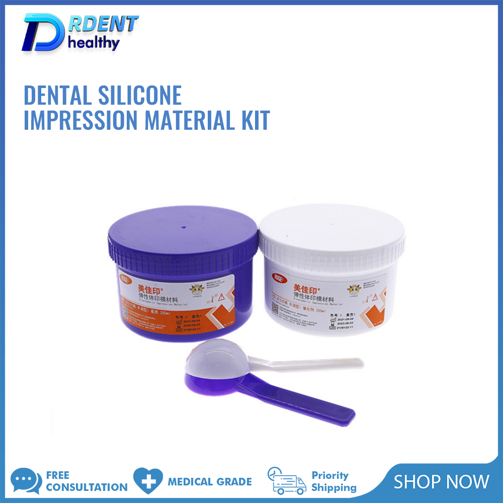 Dental Impression Material Kit - Dental-Silikon-Abdruckmaterial-Set, leicht und schwer verarbeitbar, für
