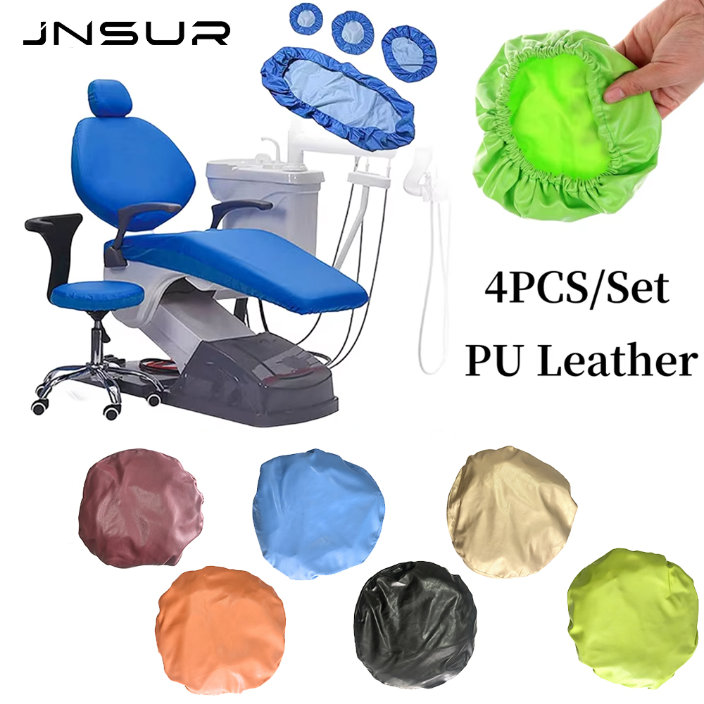 Dental Chair Unit Complete - 4-teiliges Set Elastische Wasserdichte PU-Leder Schutzbezüge